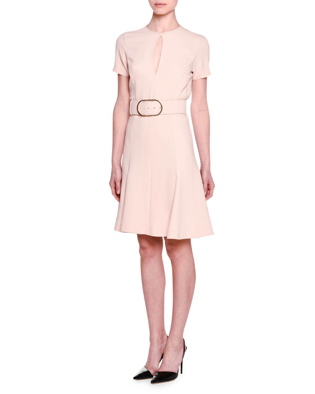 Stella mccartney 2025 belted keyhole dress