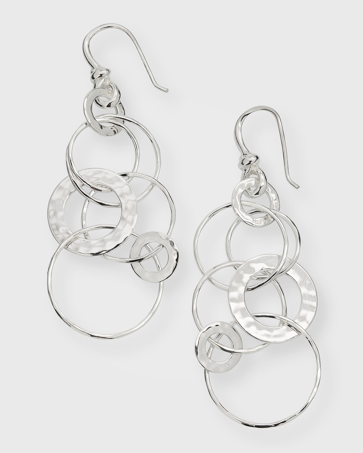 Ippolita Mini Hammered Jet Set Earrings in 18K Gold Neiman Marcus