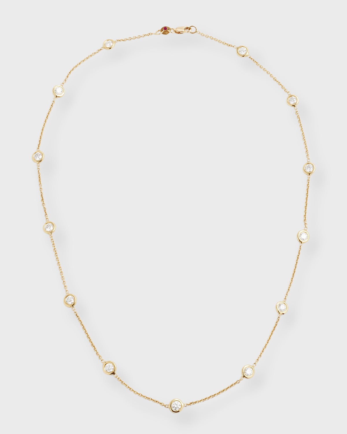 Roberto Coin 18k 7-Station Diamond Dangle Necklace | Neiman Marcus