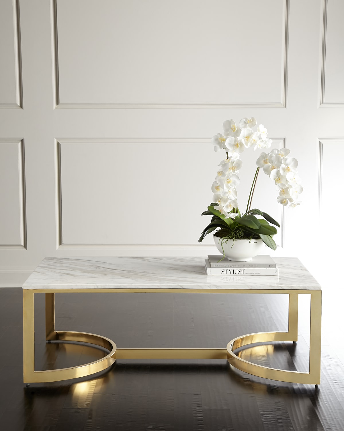 Global Views Olivia MarbleTop Coffee Table Neiman Marcus