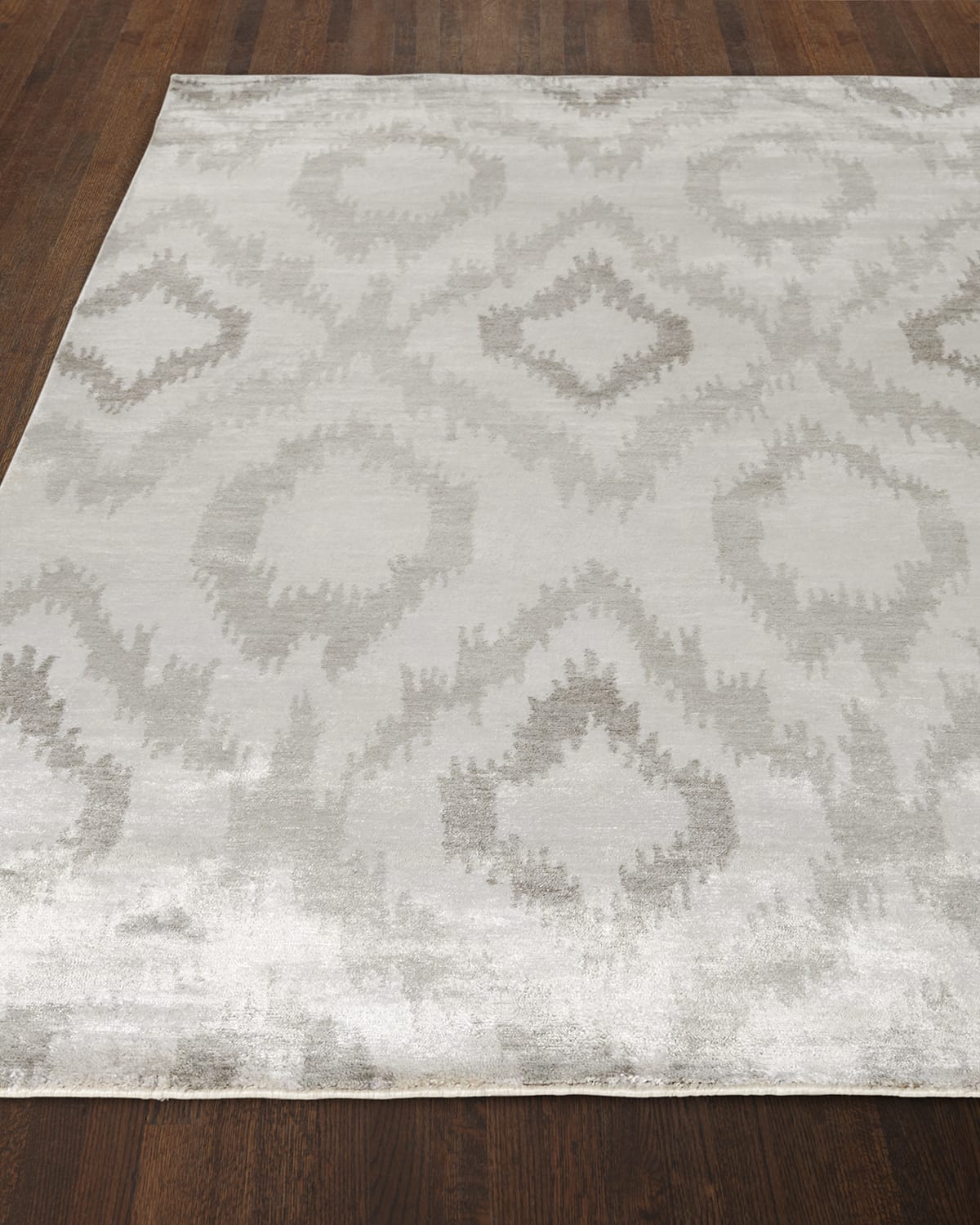 Exquisite Rugs Silver Blocks Rug, 9' x 12' Neiman Marcus