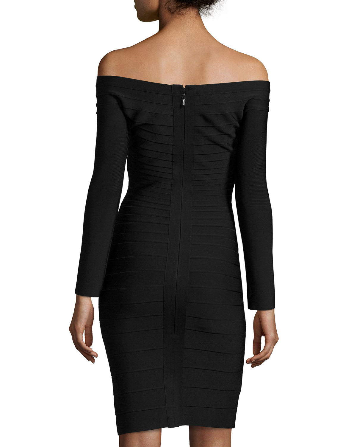 Herve leger clearance long sleeve dress