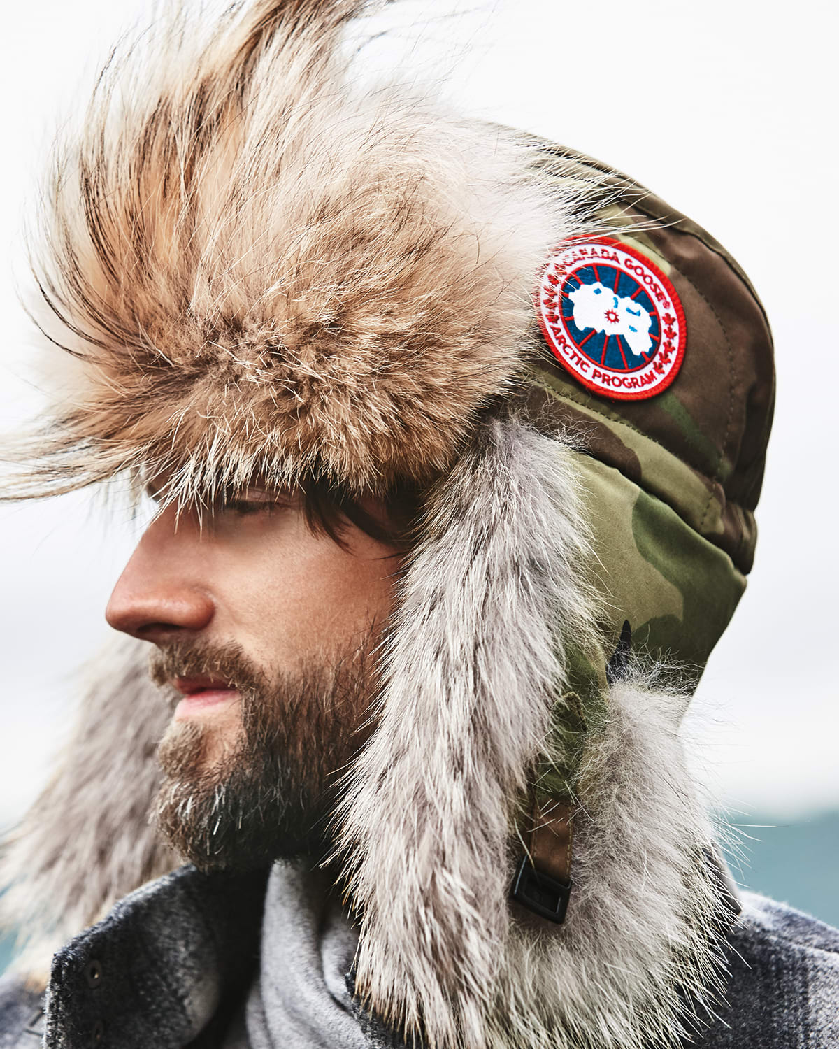 Canada goose sale fur aviator hat