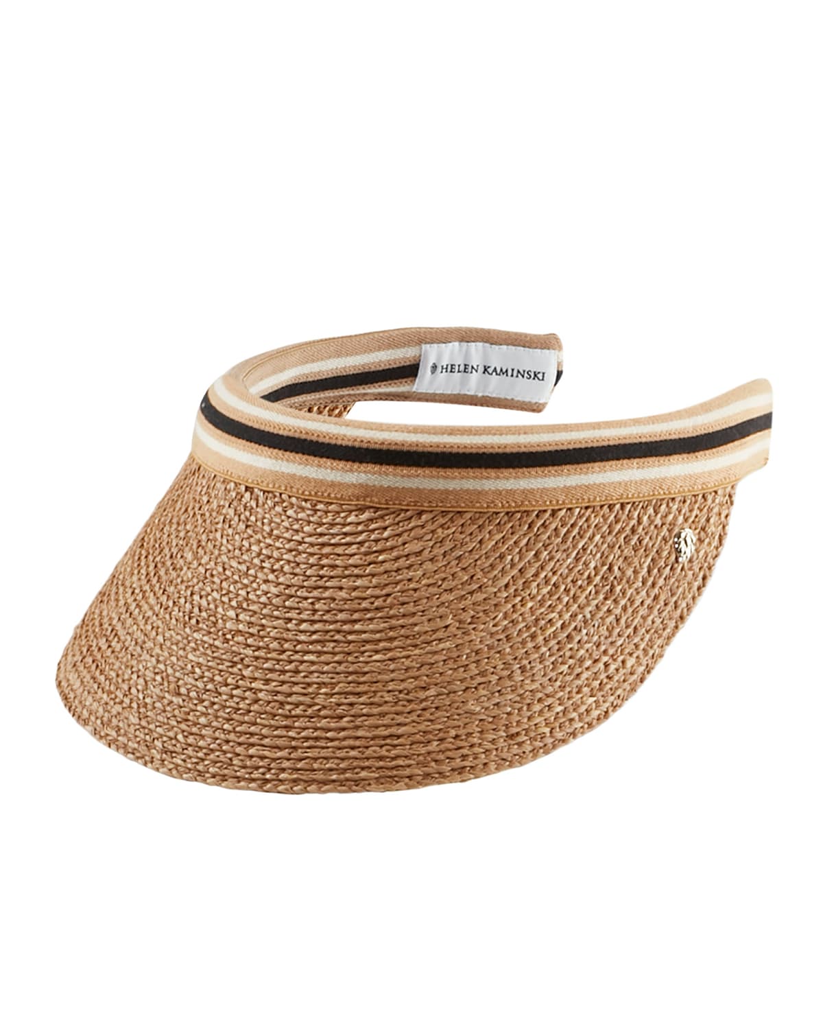 Helen Kaminski Kirsten Raffia Wide-Brim Visor | Neiman Marcus