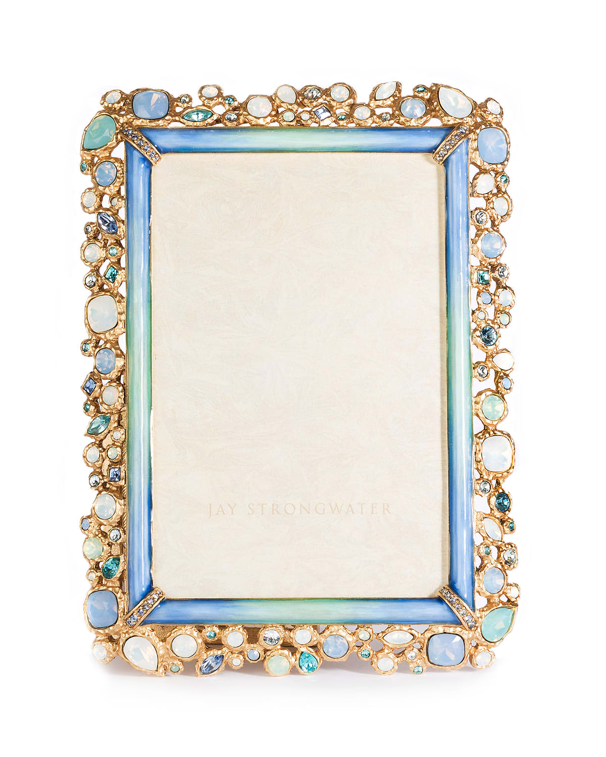 Jay Strongwater Bejeweled Frame, 4" x 6" Neiman Marcus