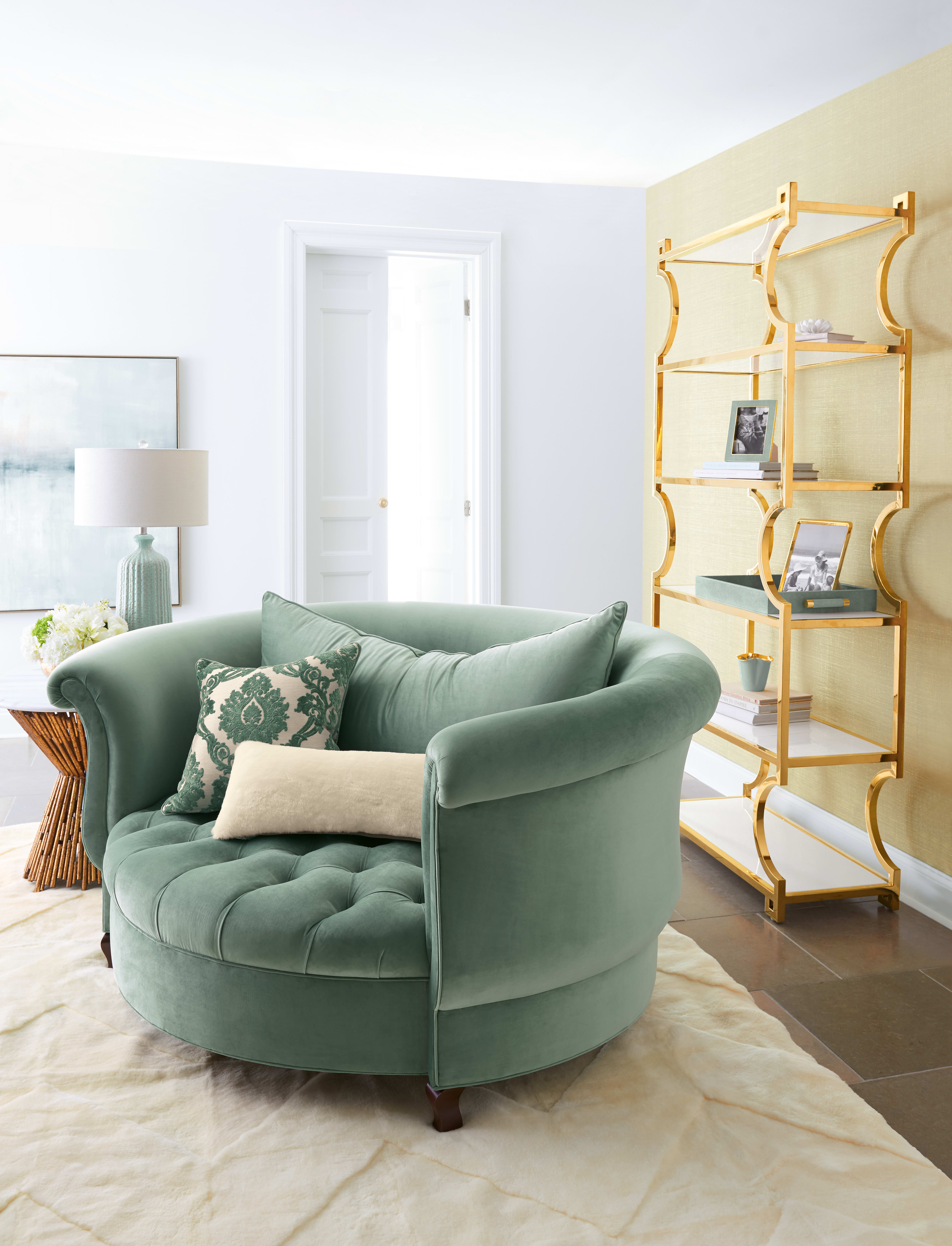 Haute House Harlow Sage Cuddle Chair