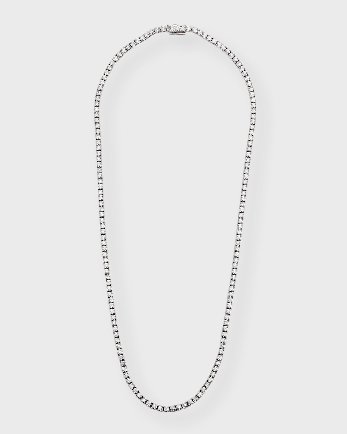 Suzanne Kalan 18k Diamond-Baguette Tennis Necklace | Neiman Marcus
