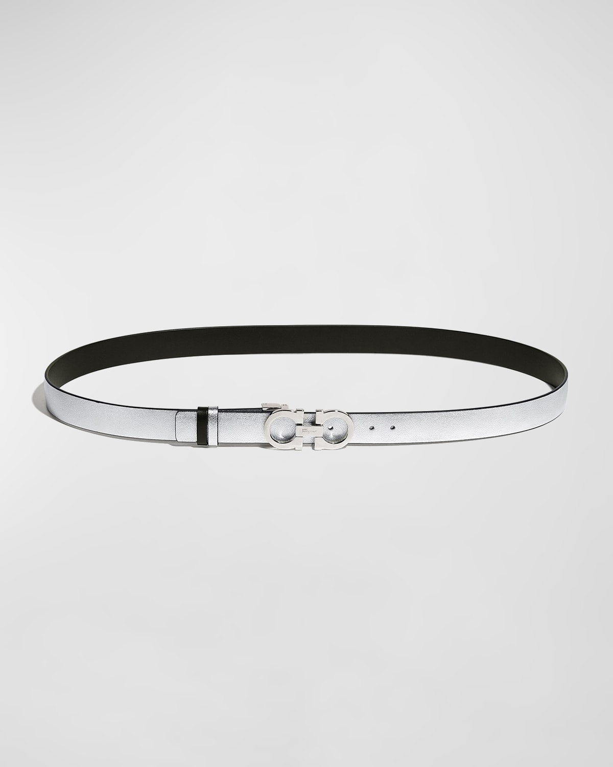 Ferragamo, New Gancini strass black belt