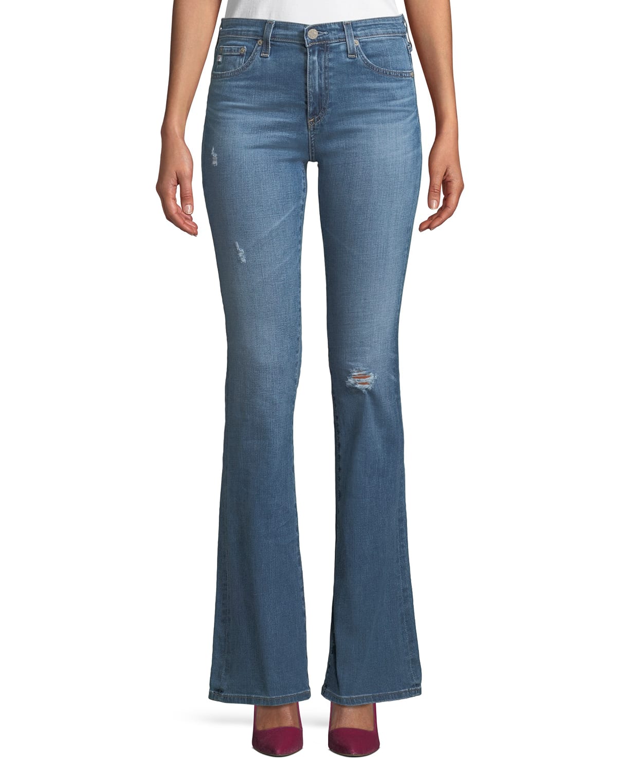 AG Angel 13 Years Mid Rise Boot Cut Jeans