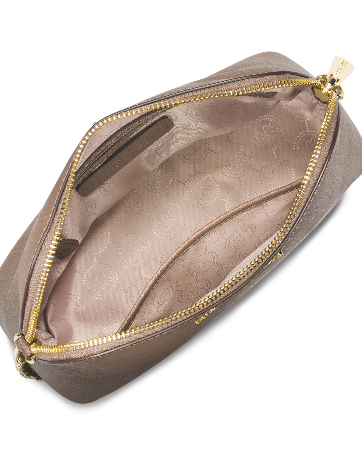 Cindy Large Dome Crossbody Bag, Pale Gold