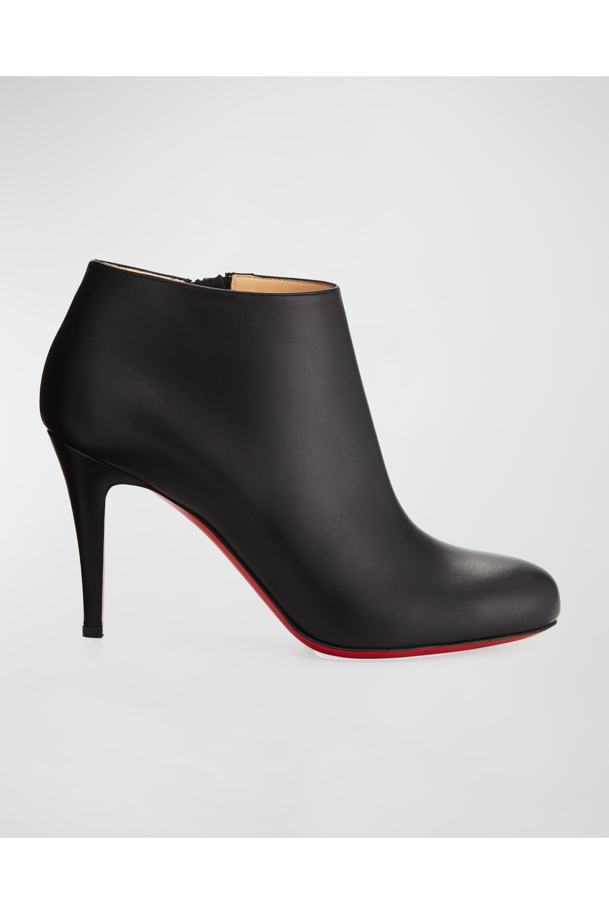 NIB Christian Louboutin BELLE 100 Leather Ankle Boots Heels Black