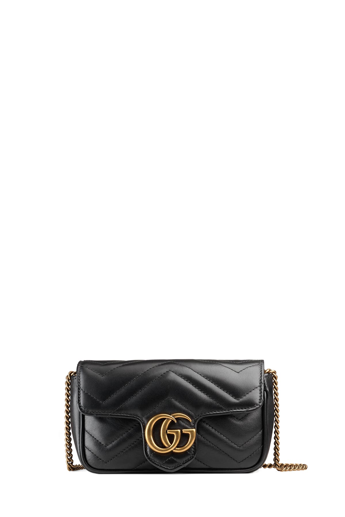 Supermini Quilted Leather Chain Shoulder Bag