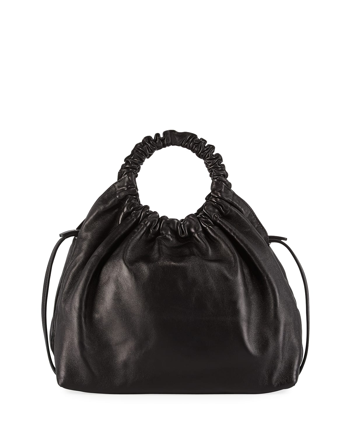 The Row Deep Rouge Leather Double Circle Bag