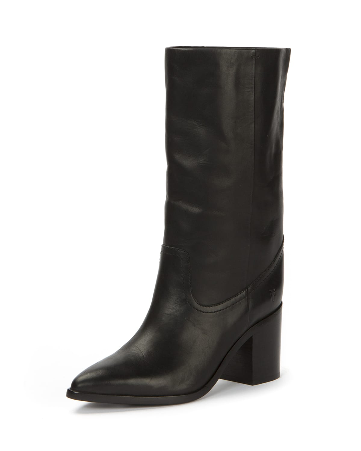 Frye Flynn Leather Mid Calf Pull On Boot