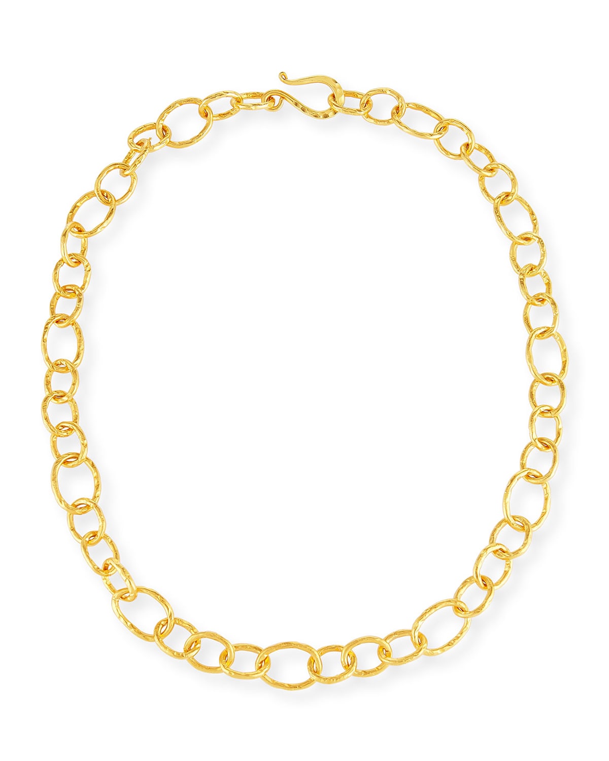Dina Mackney Modern Smooth Icon Chain Link Necklace | Neiman Marcus