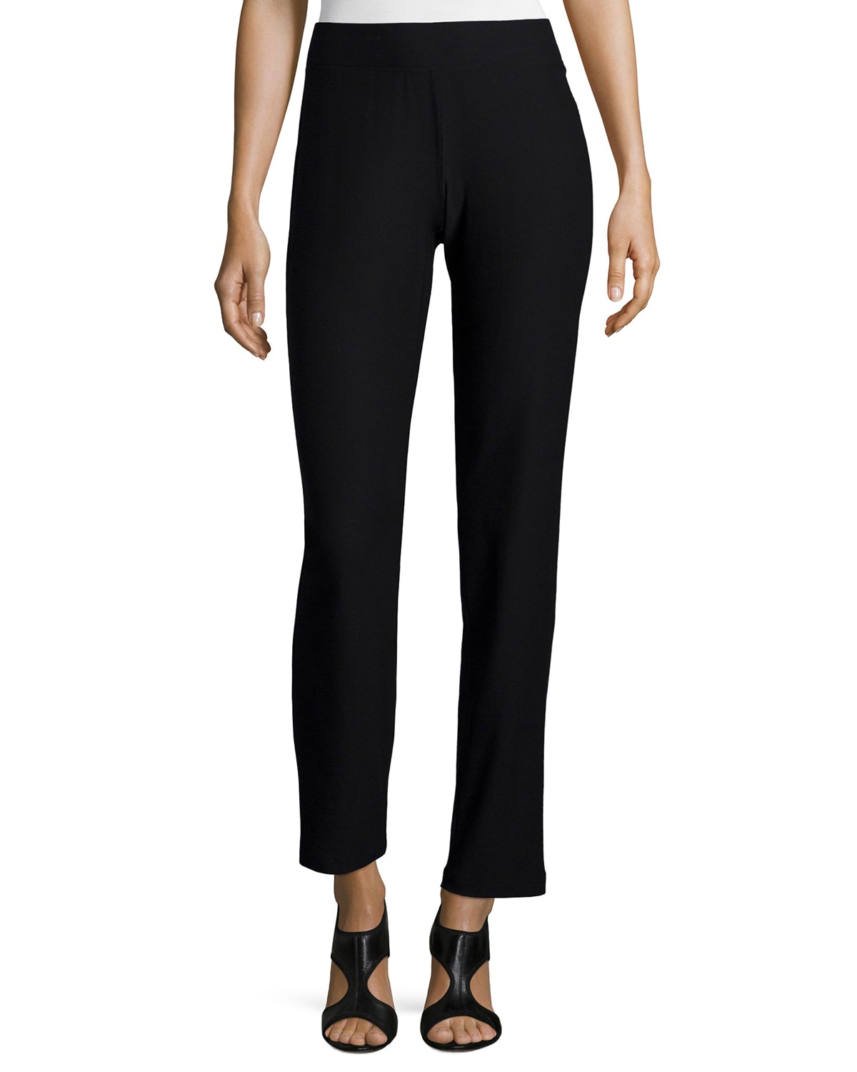 Eileen Fisher Washable Stretch Crepe Slim Pant