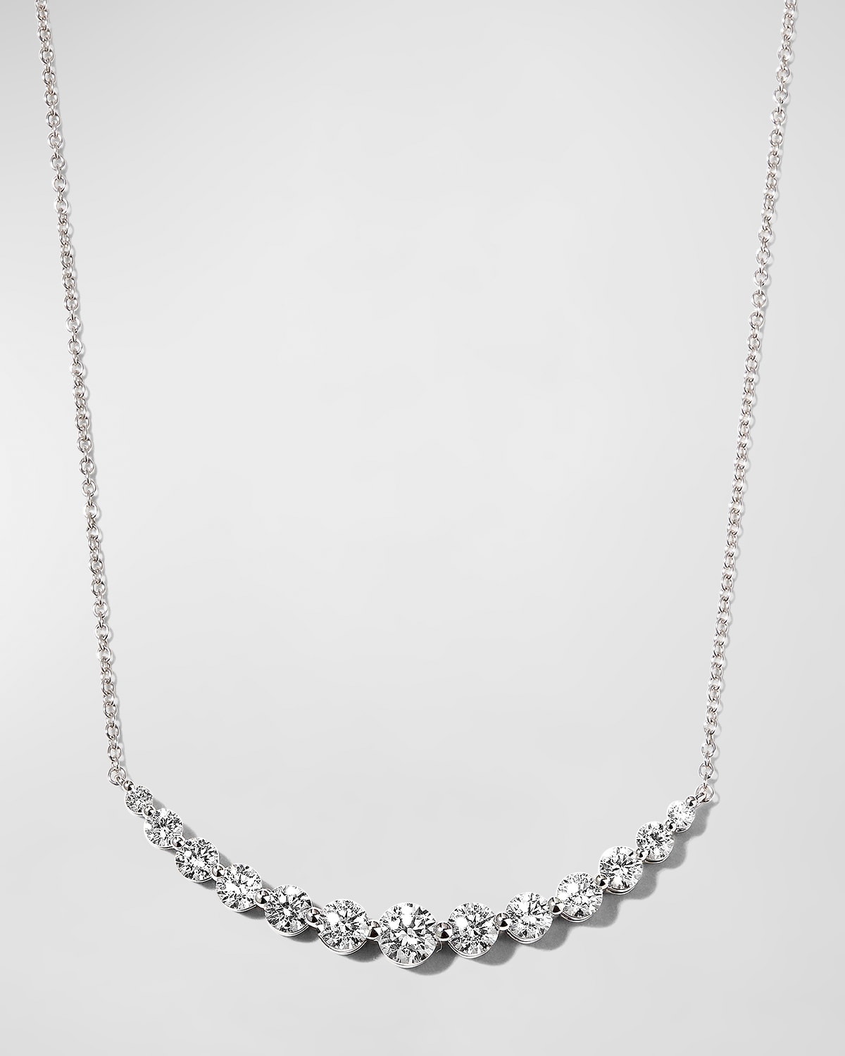 Memoire 18k White Gold Dazzle By-the-Yard Diamond Necklace | Neiman Marcus