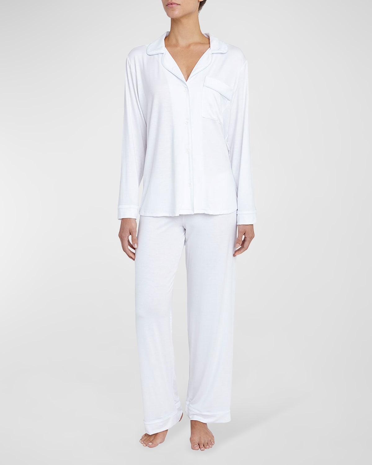 Eberjey Gisele Dot Printed Long Pajama Set Neiman Marcus