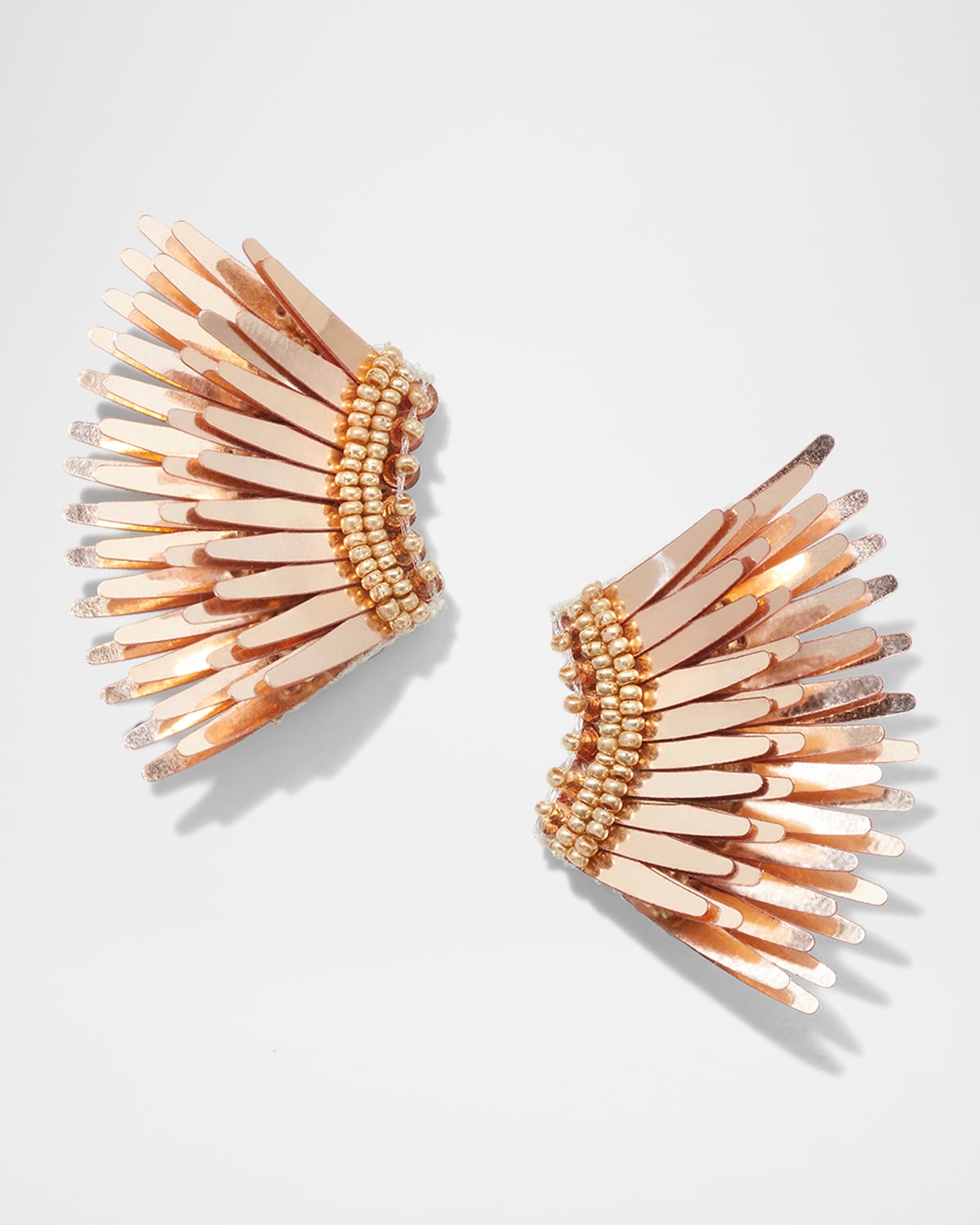 Mignonne Gavigan Madeline Beaded Statement Earrings, Black/Golden Neiman Marcus