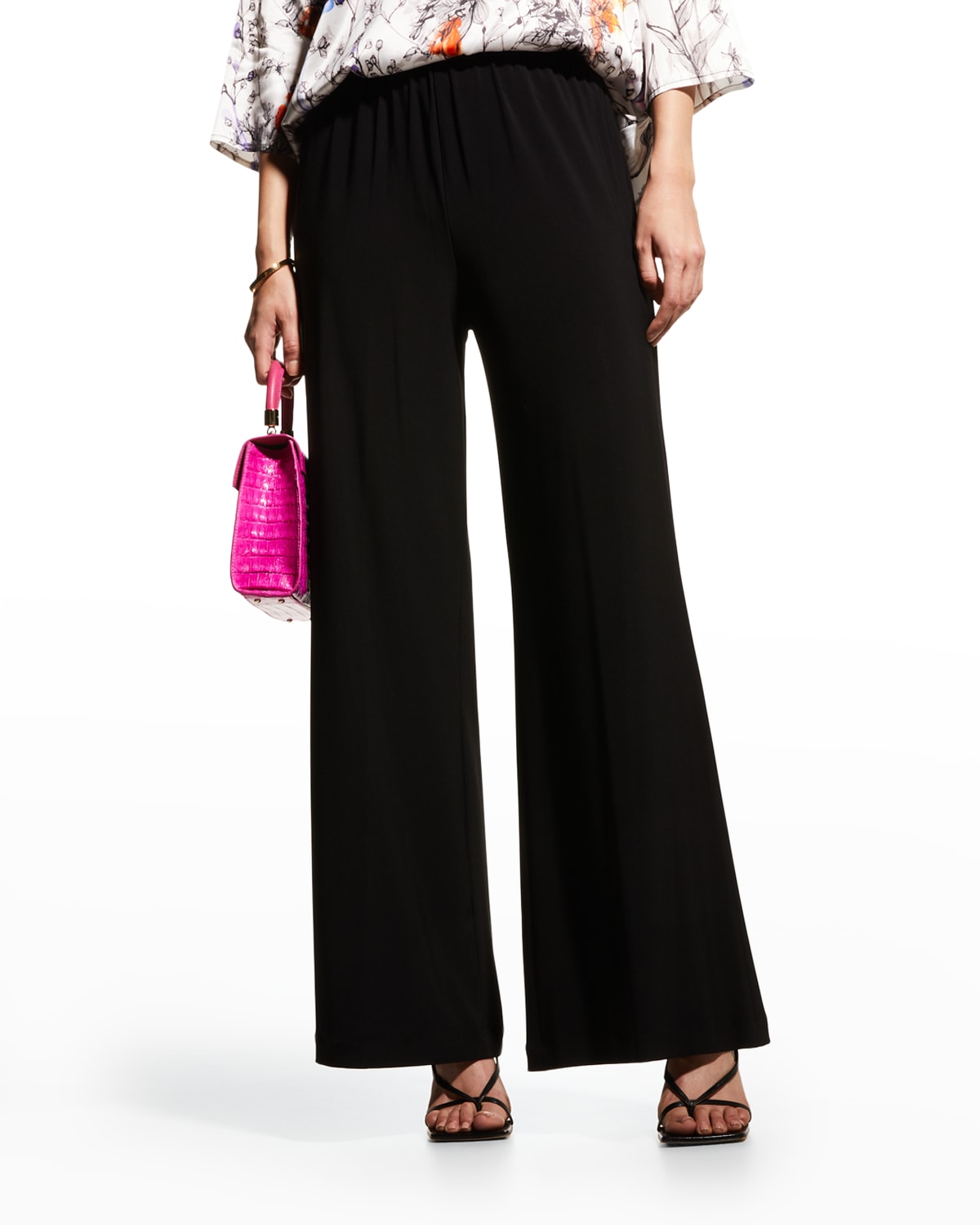 Caroline Rose Stretch Knit Straight Leg Pants Neiman Marcus 8815