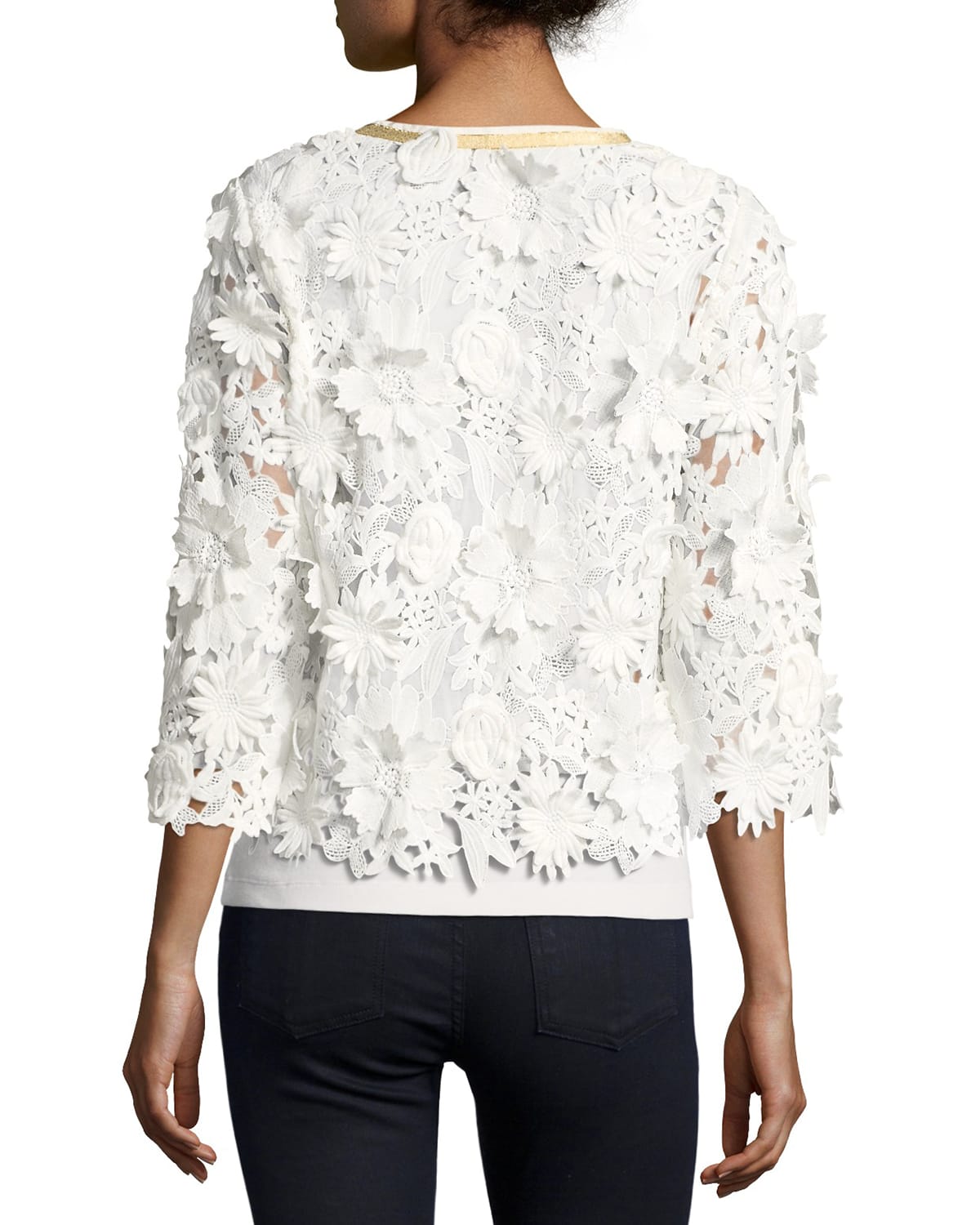 Michael simon 2025 floral crochet jacket