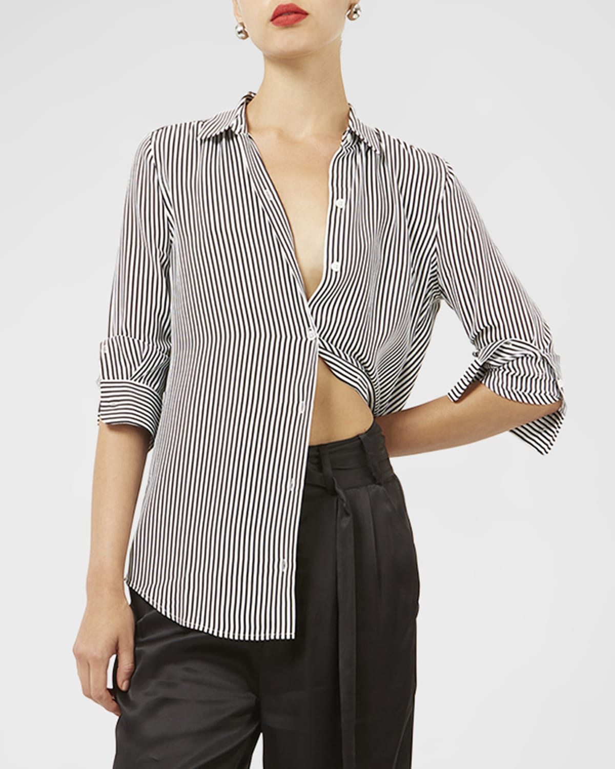 Equipment Leema Silk Button-Down Shirt | Neiman Marcus