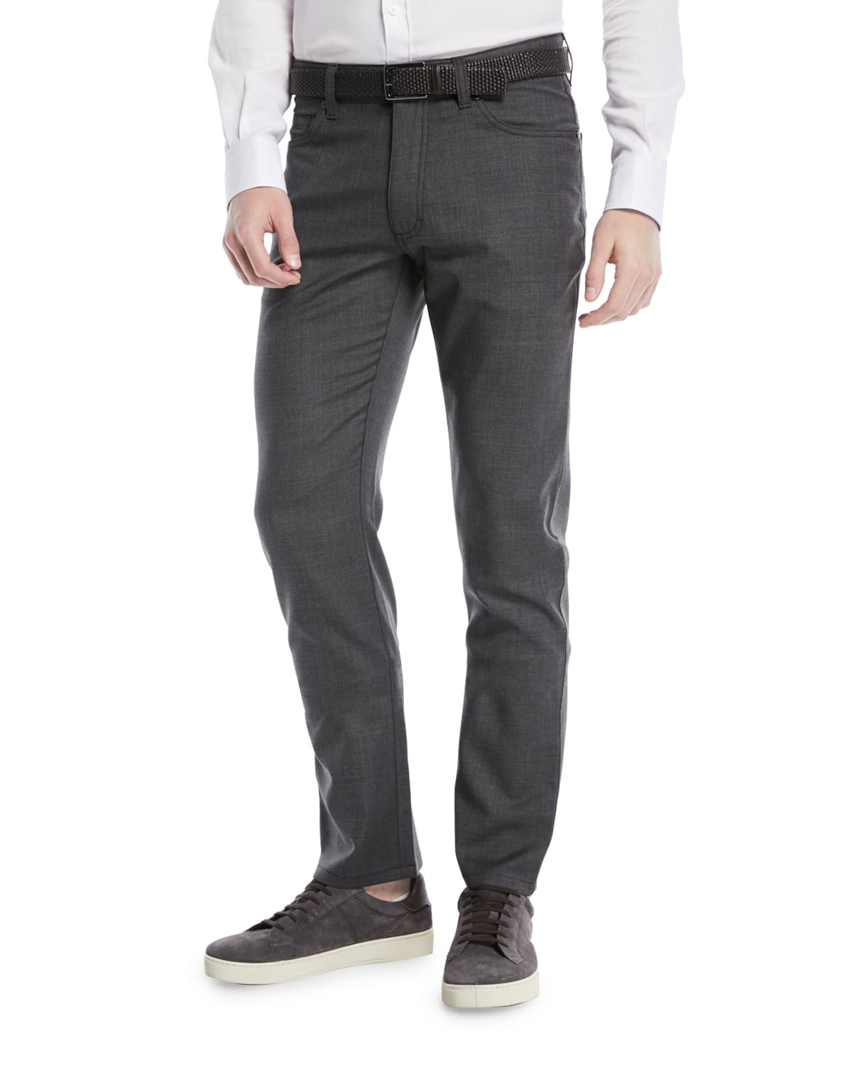ZEGNA Men's Wool 5Pocket Pants Neiman Marcus