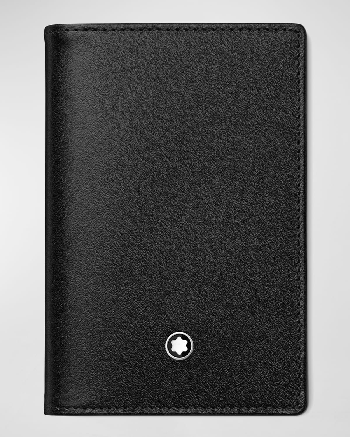 Montblanc MST Pocket Holder 6cc Black Neiman Marcus