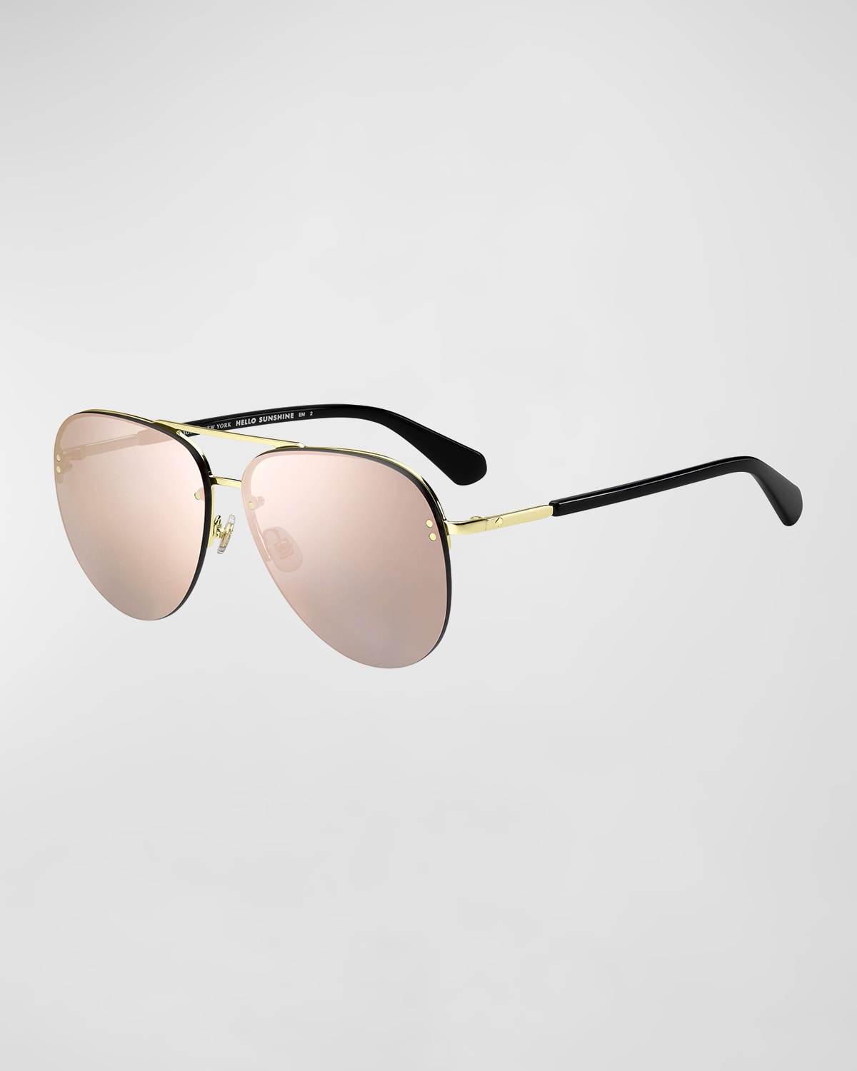 kate spade new york jakaylas mirrored aviator sunglasses | Neiman Marcus