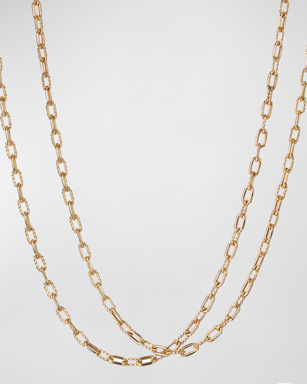 David Yurman 18k Madison Thin Chain Link Necklace, 36