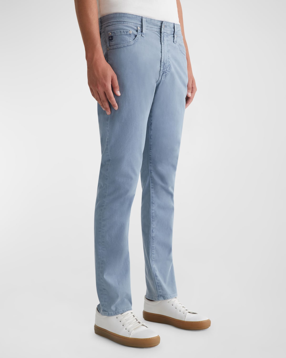 Everett Slim-Straight Twill Pants | Neiman Marcus