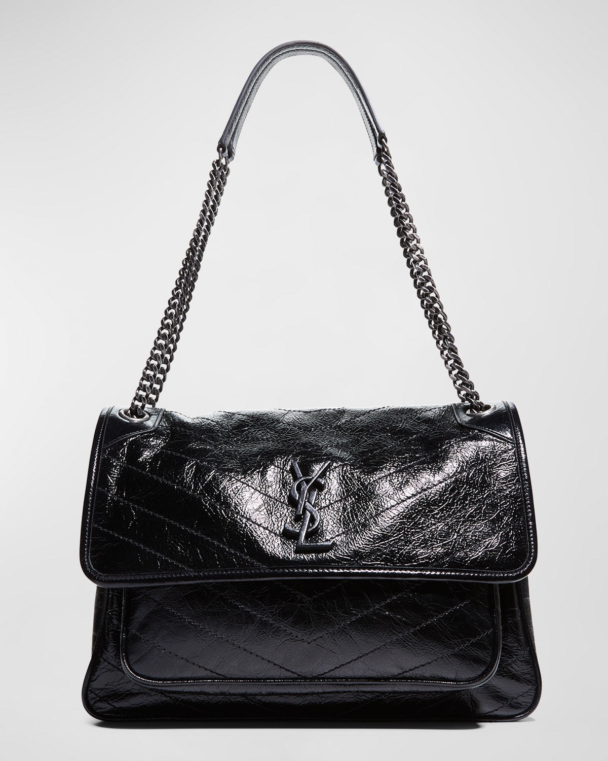 Saint Laurent Niki Medium YSL Monogram Flap Shoulder Bag Neiman Marcus