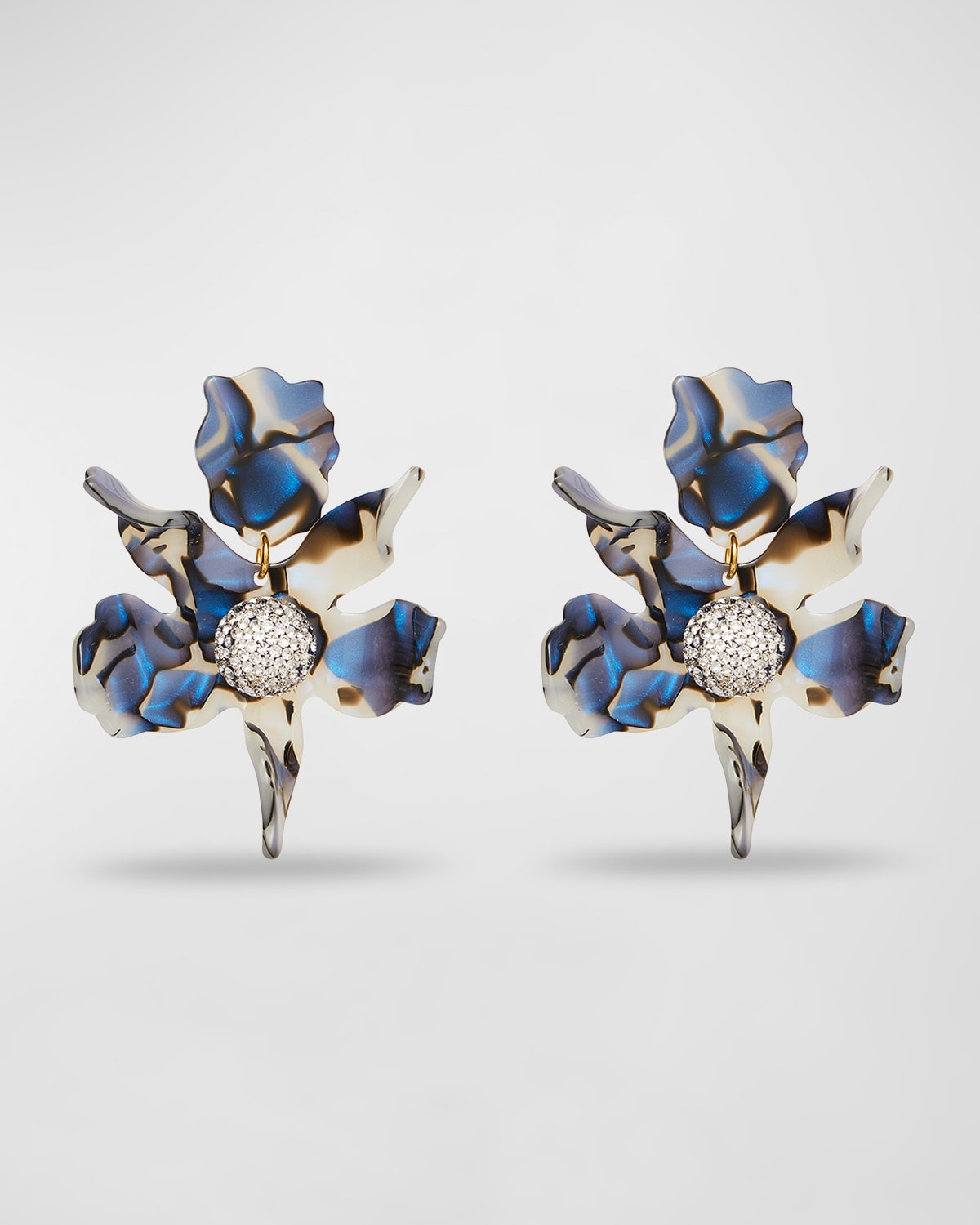 Lele Sadoughi Small Crystal Lily Earrings | Neiman Marcus