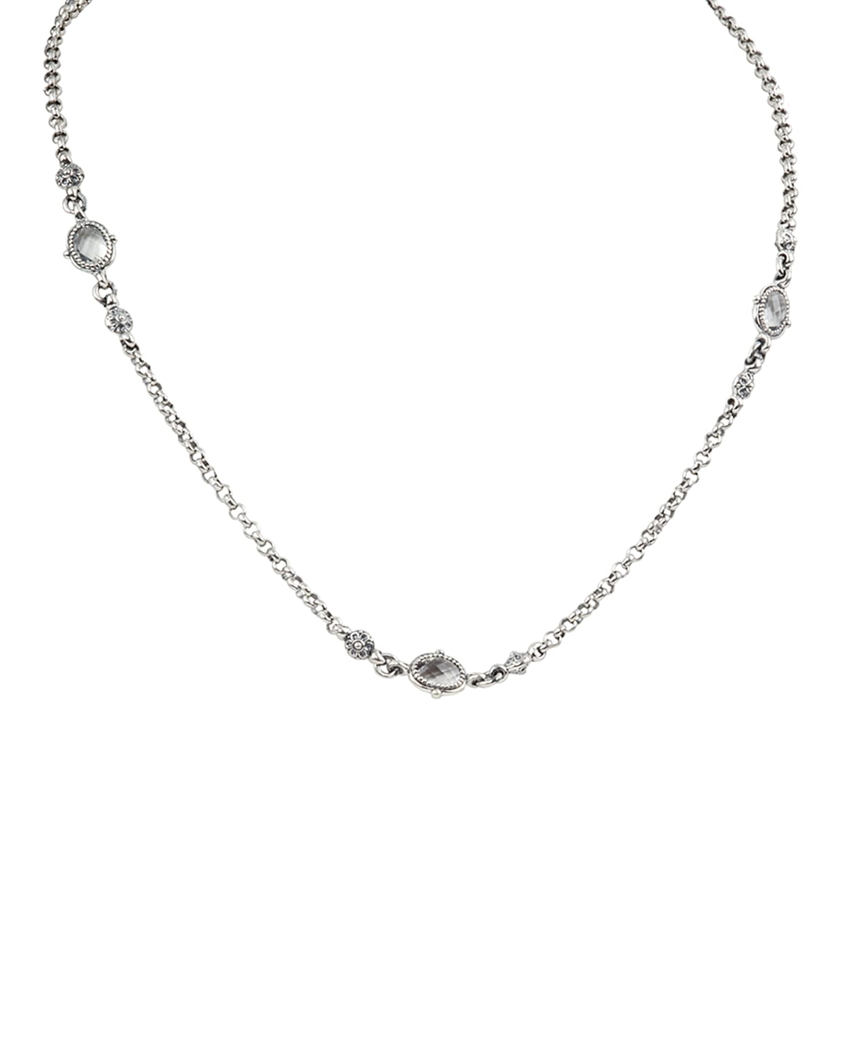 Konstantino Pythia Crystal Cross Pendant Necklace | Neiman Marcus