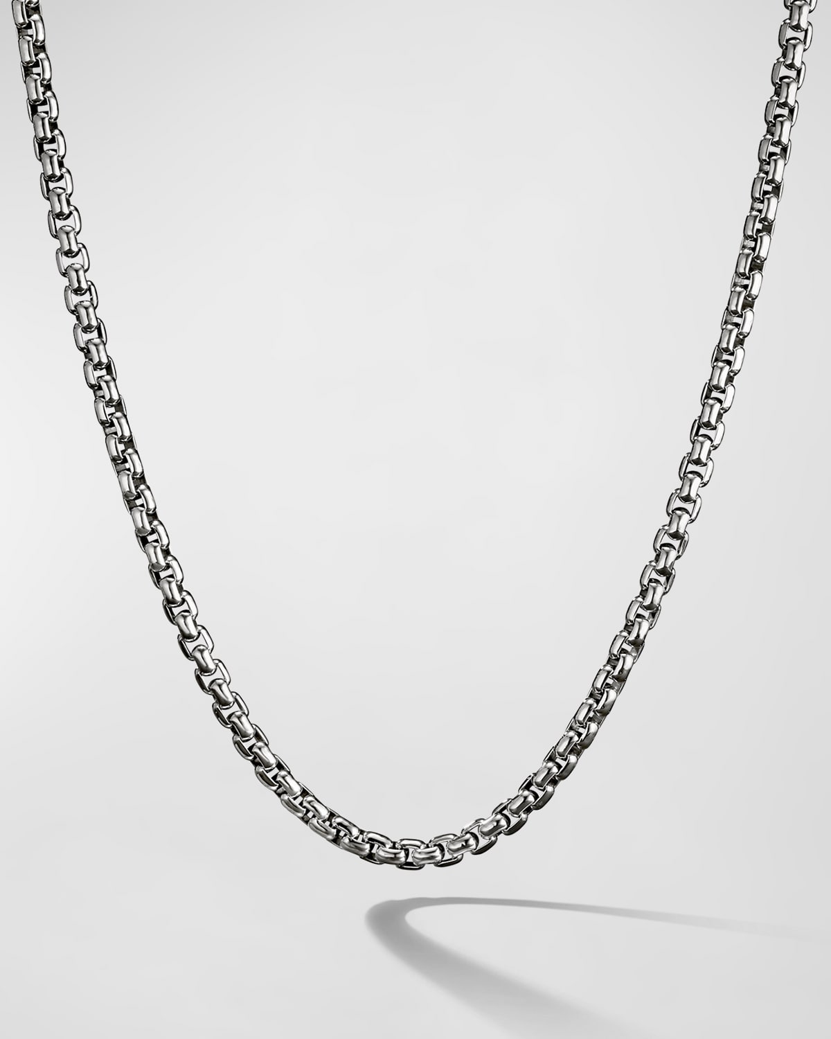 David Yurman Men's Box Chain Necklace in 18K Rose Gold, 5mm, 24
