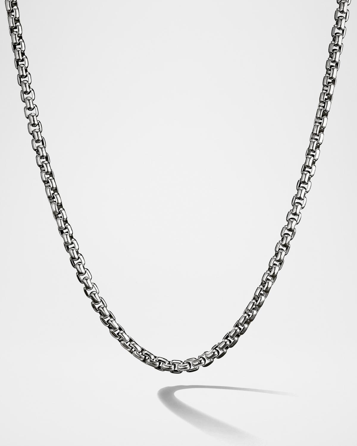 David Yurman Men's Box Chain Necklace in 18K Rose Gold, 5mm, 24