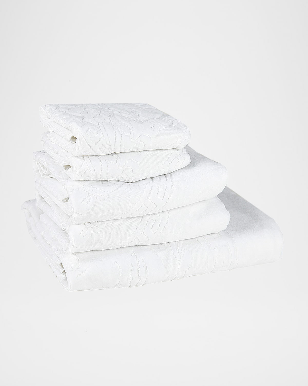 Versace Medusa 5Piece Classic Bath Towel Set Neiman Marcus