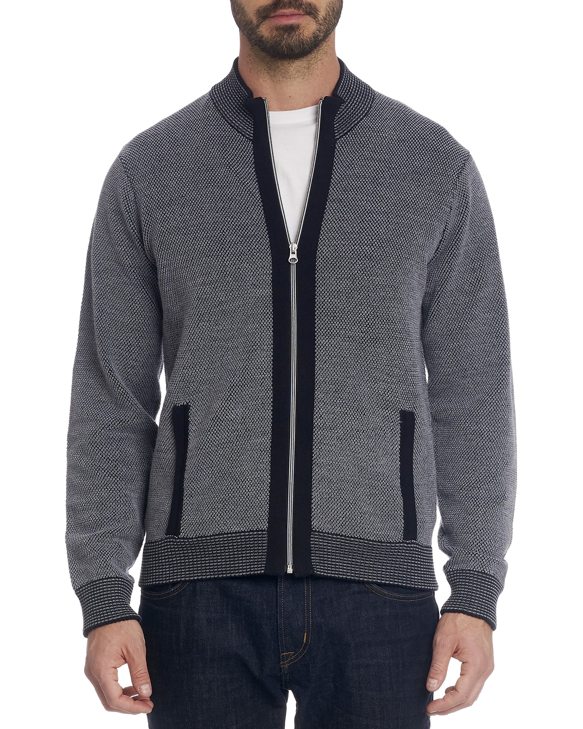 Robert Graham Men's Virgo Quarter-Zip Sweater | Neiman Marcus