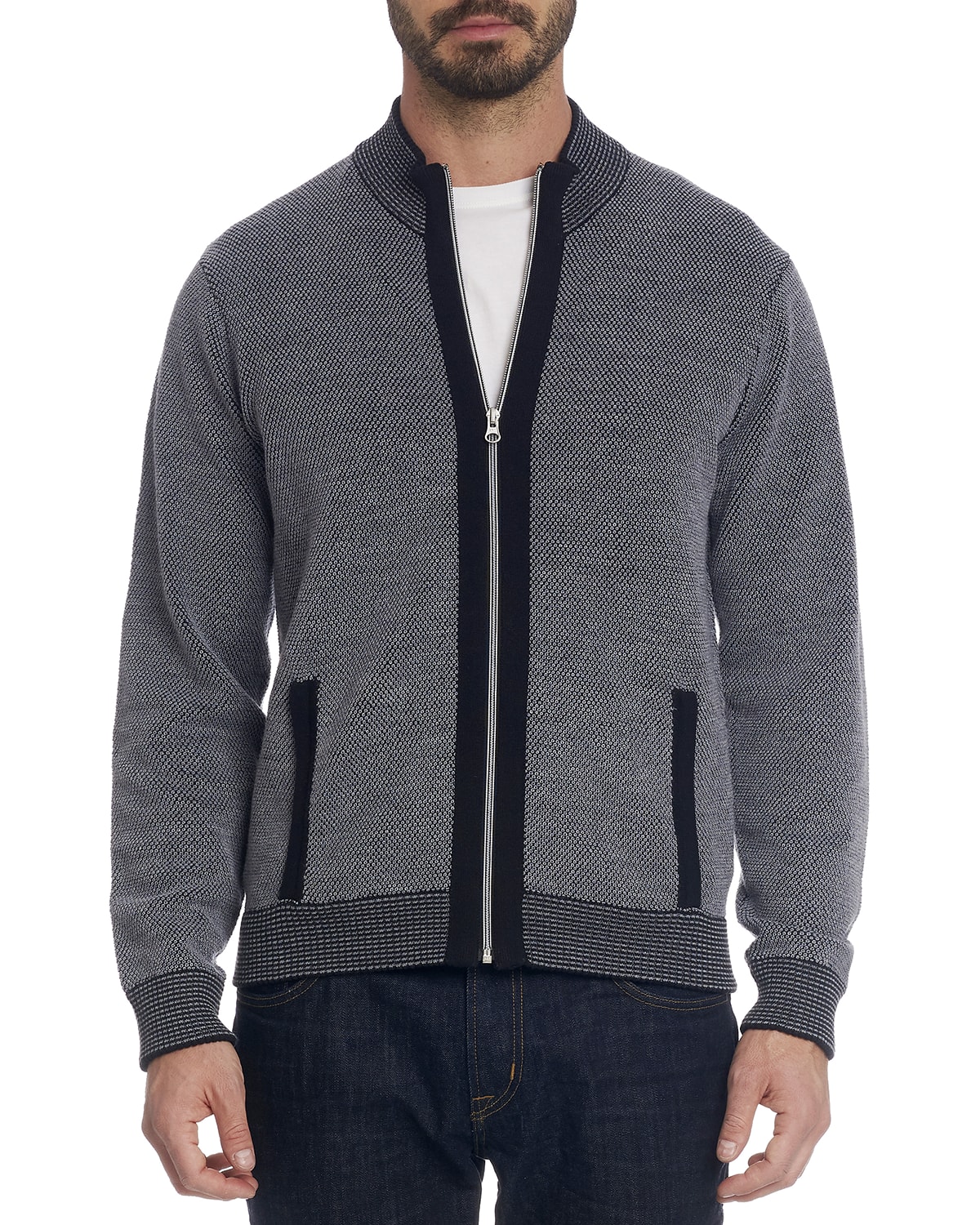Robert Graham Men's Virgo QuarterZip Sweater Neiman Marcus