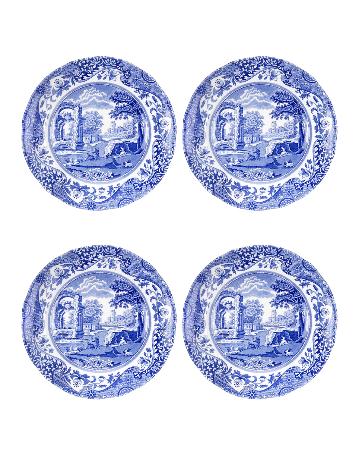 Spode Blue Italian Luncheon Plates, Set of 4 | Neiman Marcus