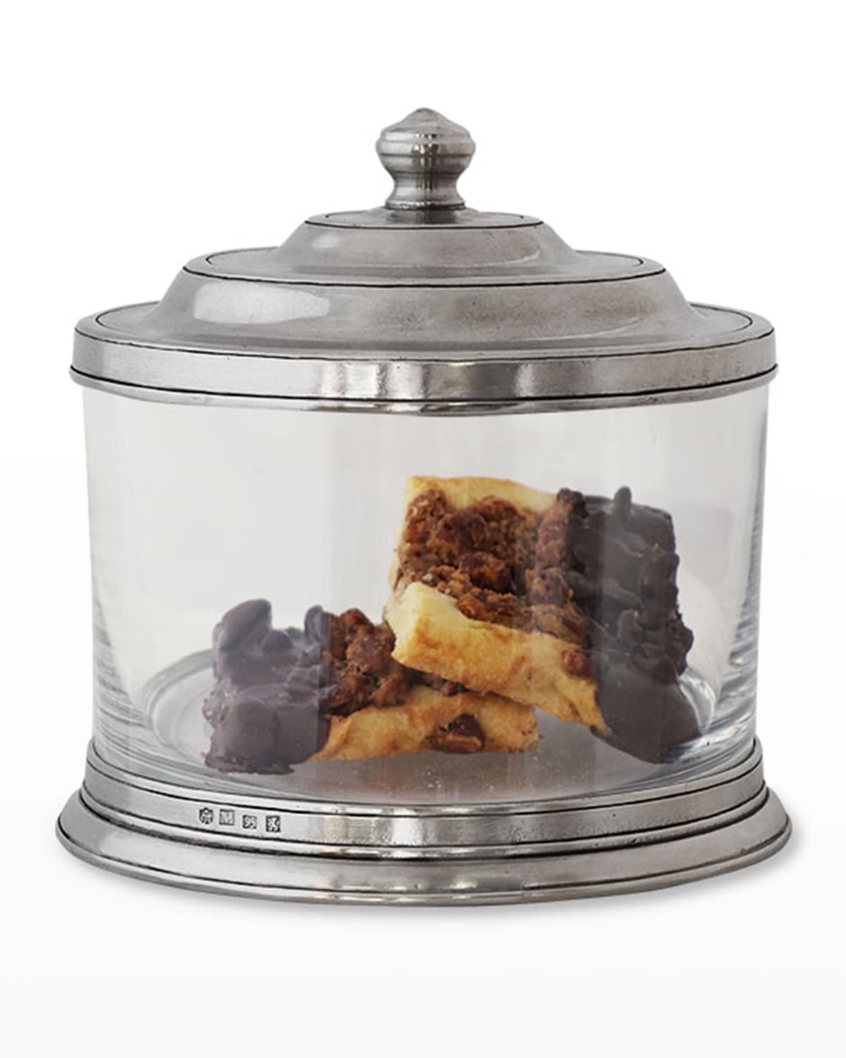Match Glass Cookie Jar with Dog Finial Neiman Marcus