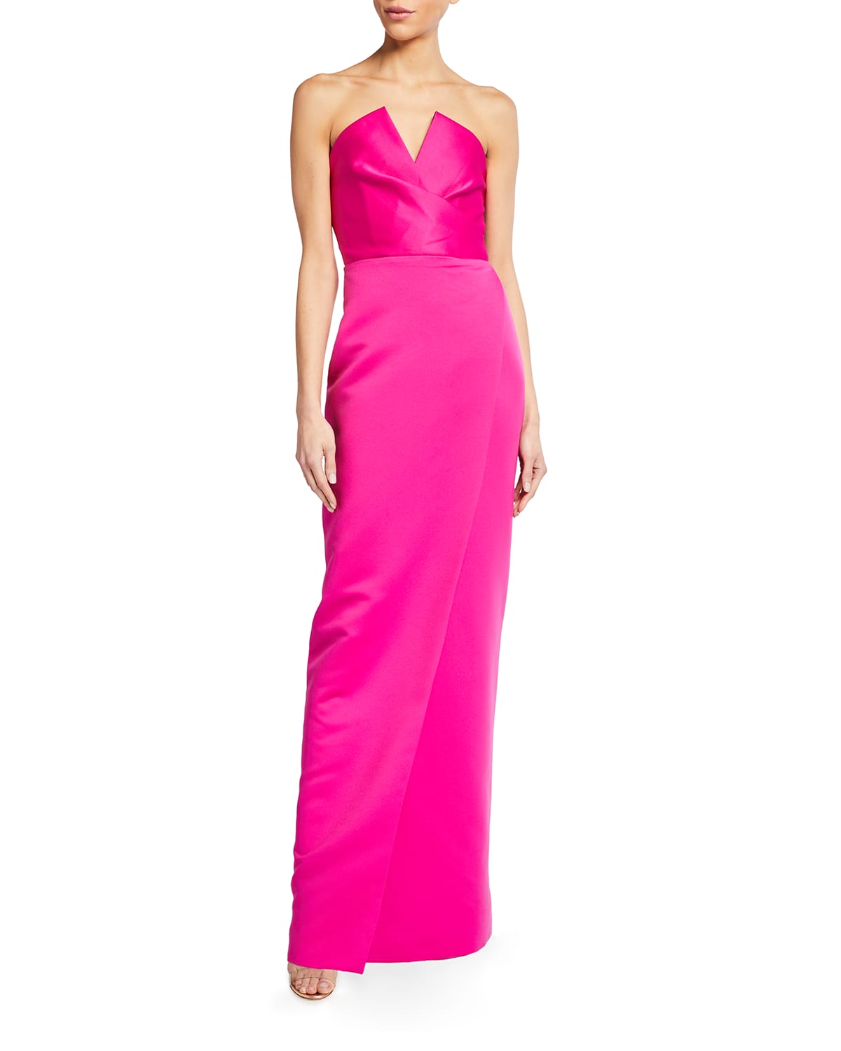jay godfrey strapless gown