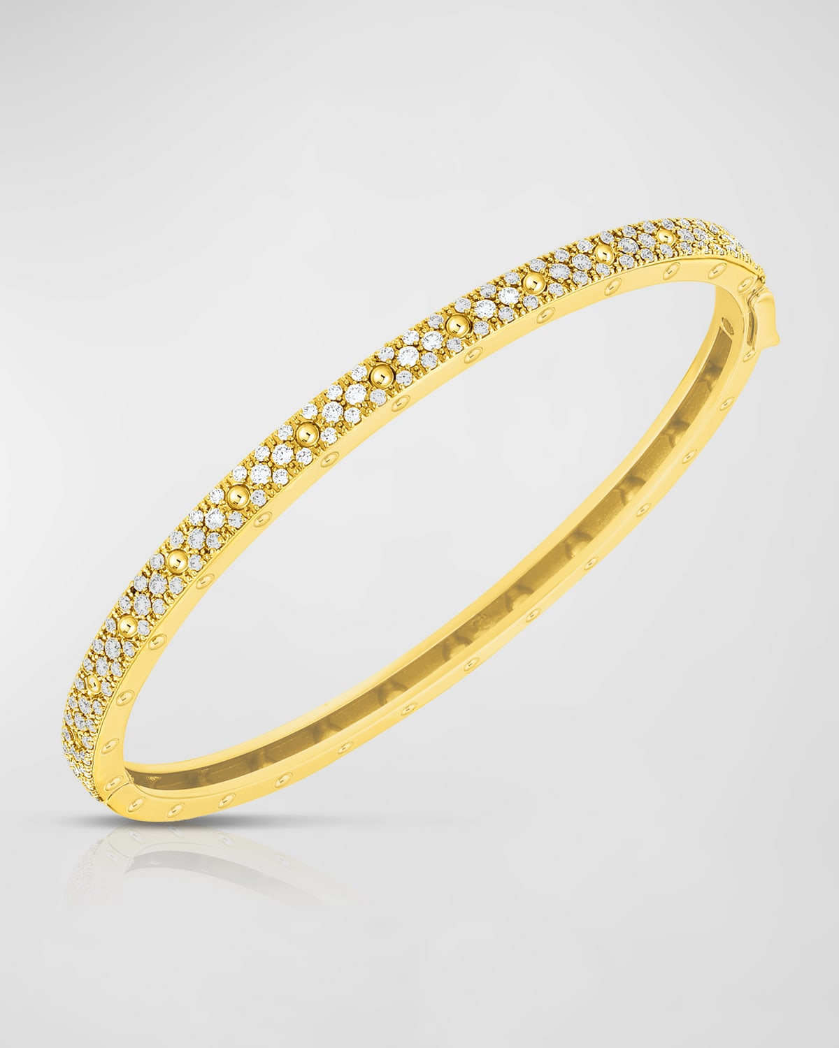 Roberto Coin Princess 18k Yellow Gold Diamond Bangle Neiman Marcus 5134