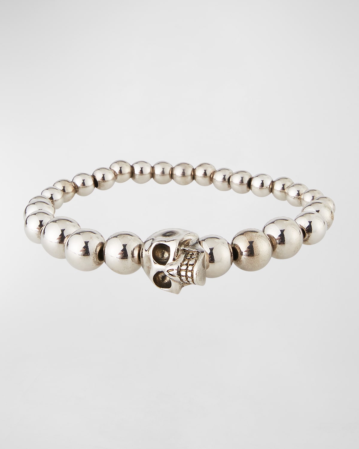 Alexander McQueen Men's Skull Bead Friendship Bracelet Neiman Marcus