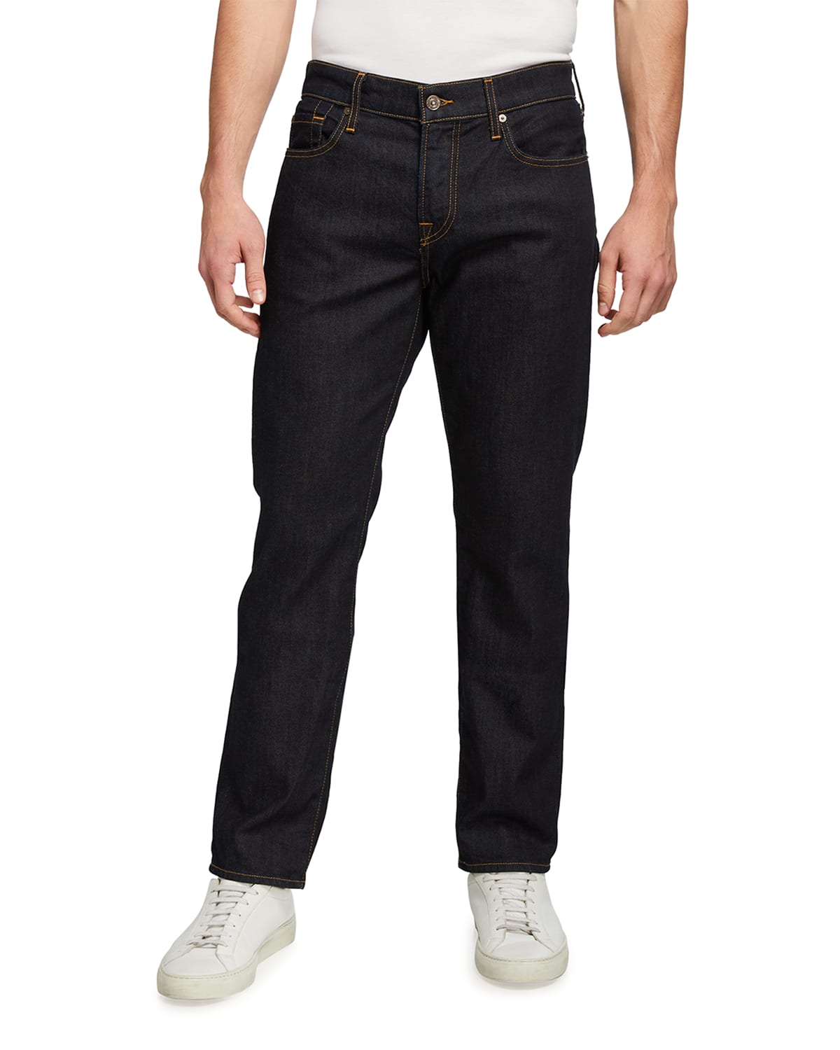 7 for all mankind Men's Luxe Sport: Slimmy Blue Jeans | Neiman Marcus