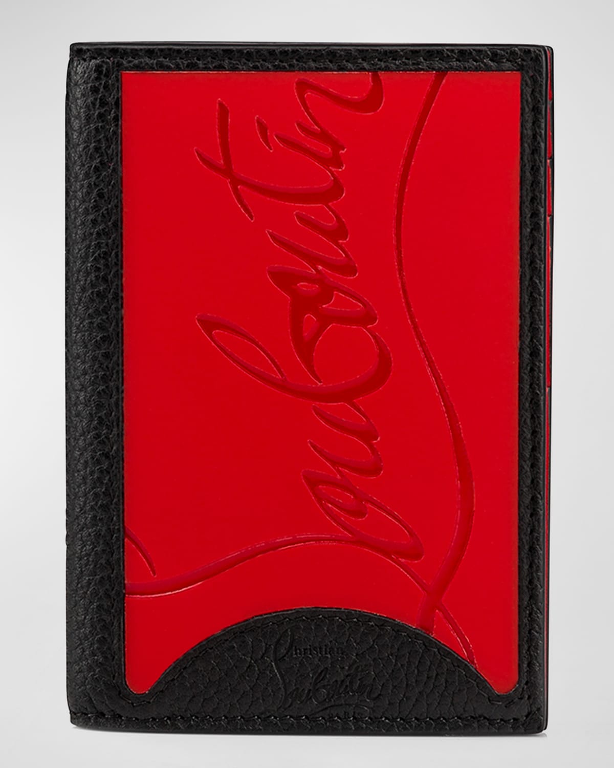 Christian Louboutin Men's Coolcard Two-Tone Leather Wallet | Neiman Marcus