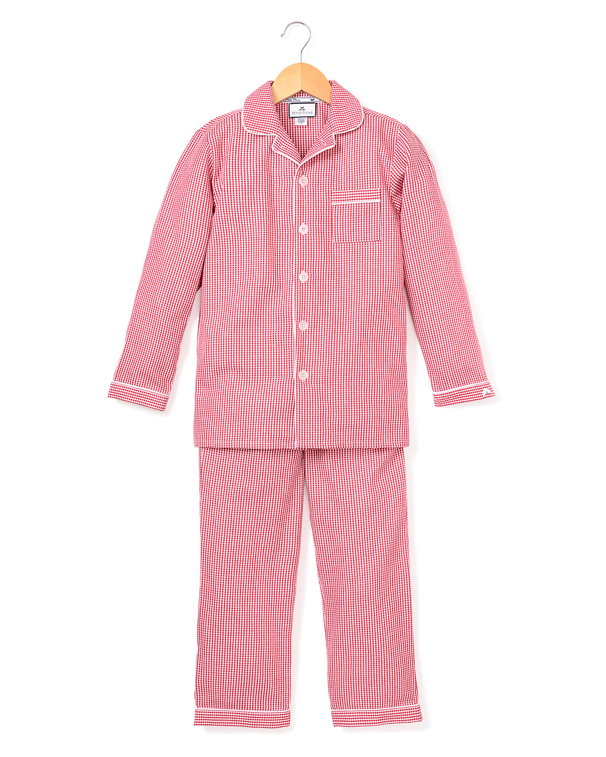 Petite Plume Classic Flannel Pajama Set, Size 6M14 Neiman Marcus