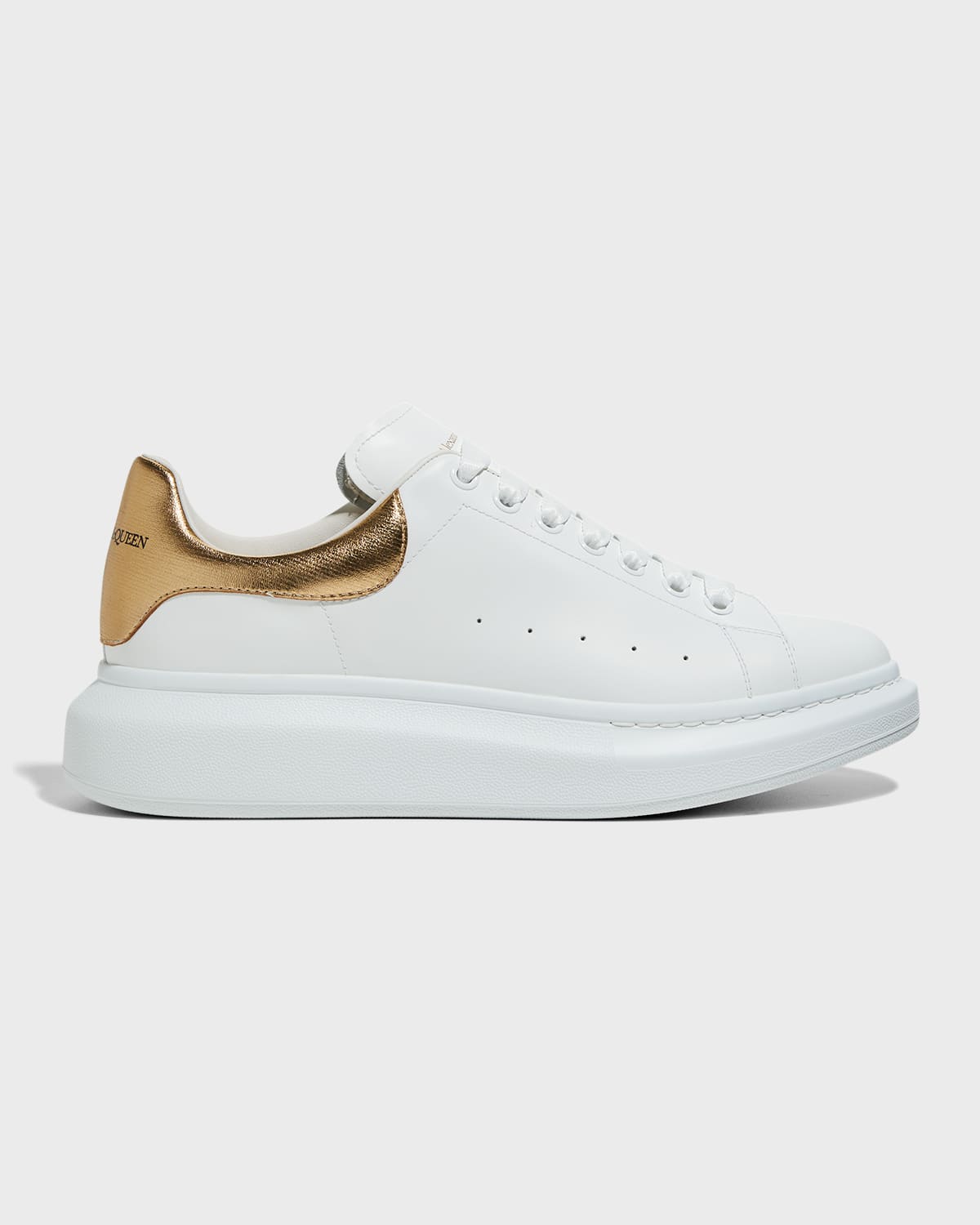 alexander mcqueen leather platform sneakers