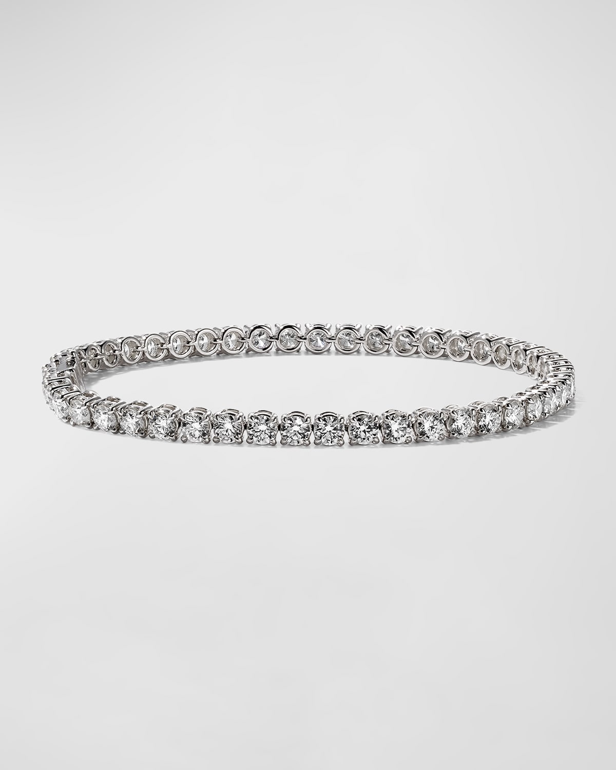 Memoire 18k White Gold Diamond Tennis Bracelet Neiman Marcus