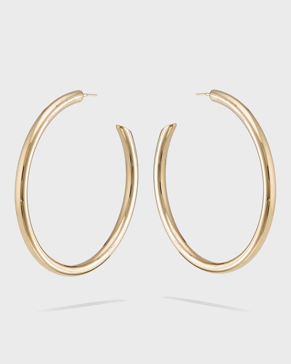 LANA Hollow 14k Gold Wide Mini Hoop Earrings Neiman Marcus